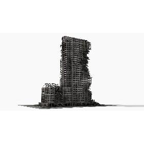 Ruined Damaged Building 3